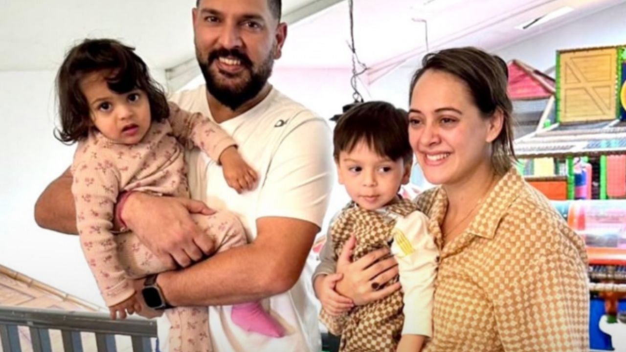 युवराज सिंह नहीं चाहते हैं कि उनका बेटा क्रिकेटर बने (photo credit: instagram/pinkvilla)