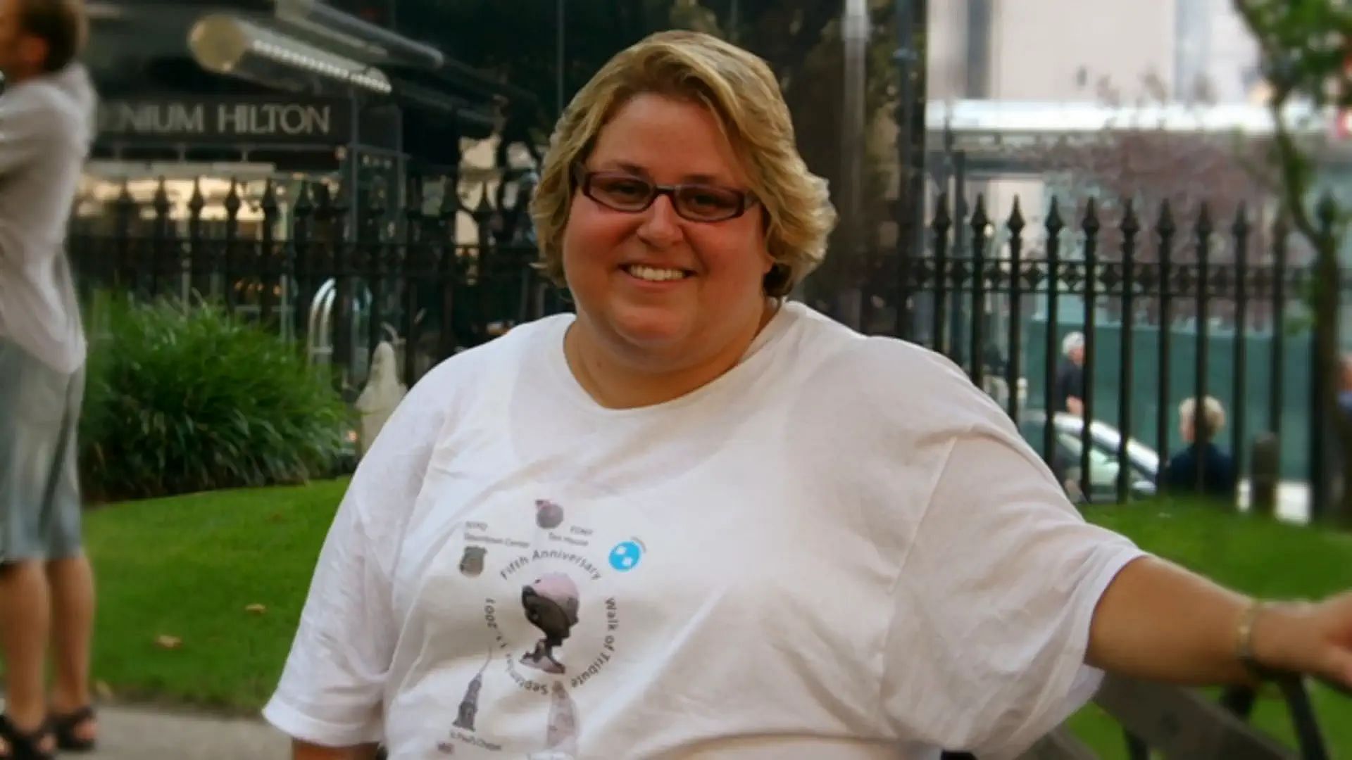 The documentary exposes the truth behind a survivor&#039;s group leader (Image via Prime Video)