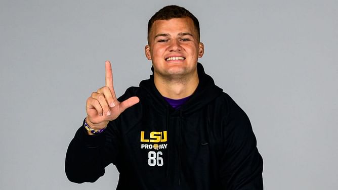 Mason Taylor's mother sends message to son's girlfriend Sage as Jets select LSU TE with Round 2 pick