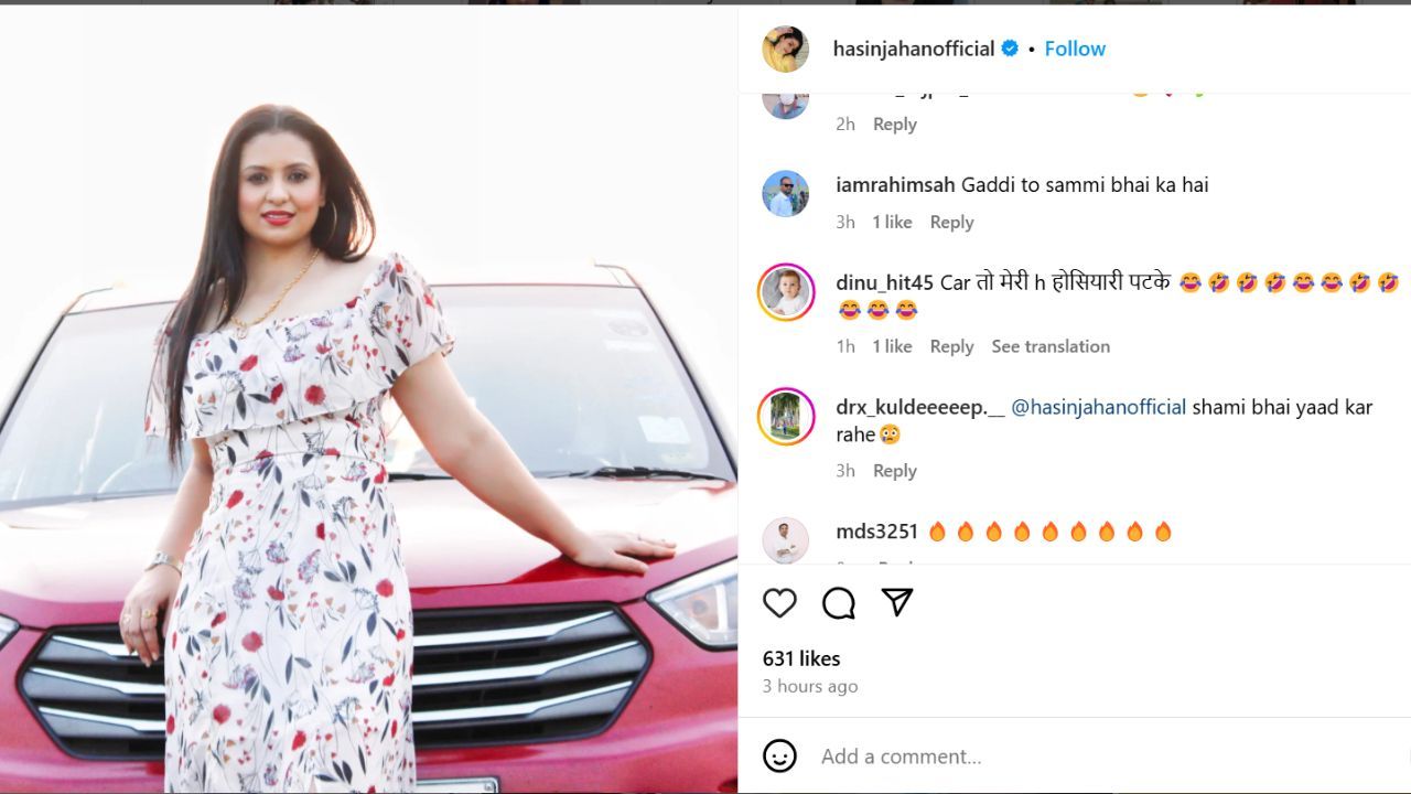 फैन ने हसीन जहां पर कसा तंज (photo credit: instagram/hasinjahanofficial/)