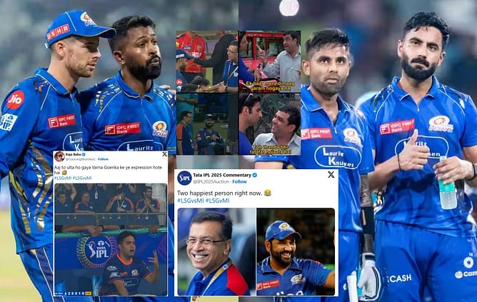 "Hardik Pandya is not warming up to bat but fight Tilak Varma"- Top 10 funny memes after MI's narrow defeat vs LSG in IPL 2025