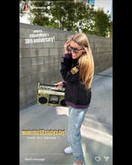 Amymarie celebrates the Goofy movie's 30th Anniversary via Instagram story @amymarie