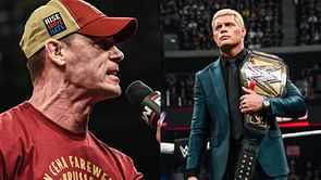 John Cena surprisingly shares a photo of top WWE champion's viral moment from a recent show; it's not Cody Rhodes