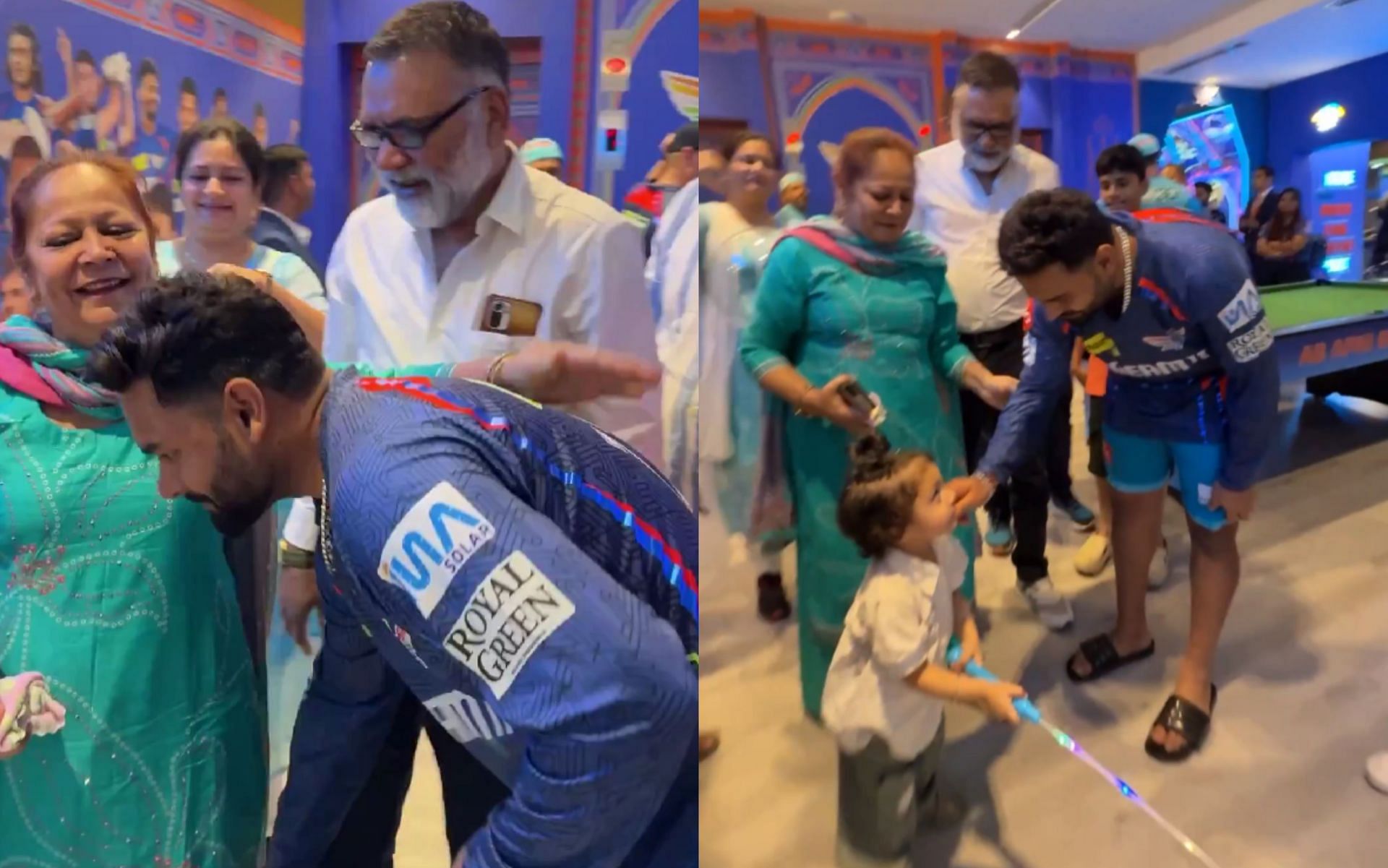 Rishabh Pant with Avesh Khan