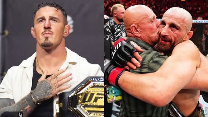 Tom Aspinall shares four-word reaction to Alexander Volkanovski’s emotional father-son moment at UFC 314