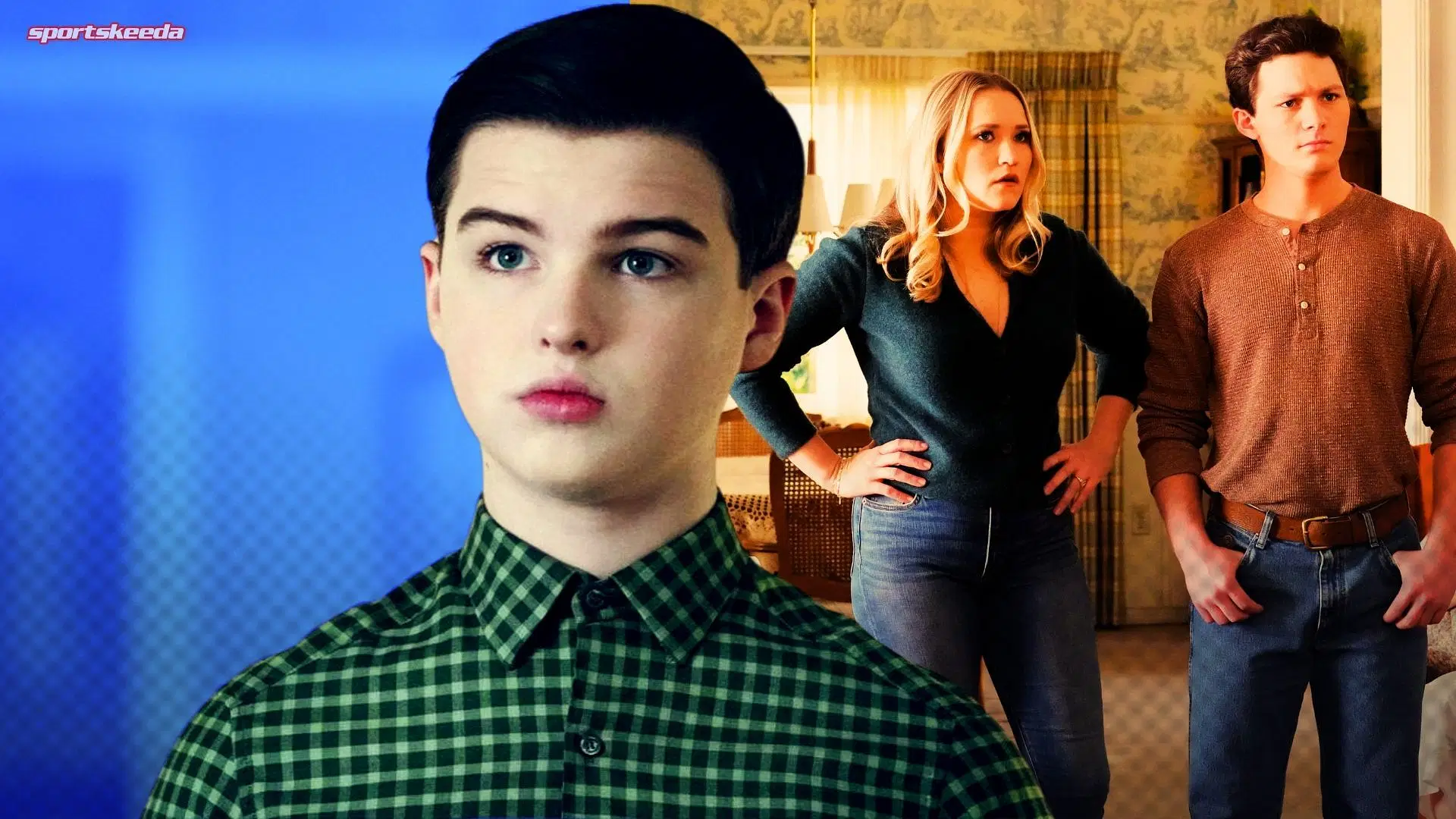 A scene from Young Sheldon (Custom cover edited by Sportskeeda, original image via Amazon Prime Video)