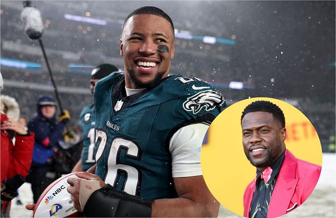 Saquon Barkley makes feelings known on Kevin Hart buying and naming an eagle in his honor