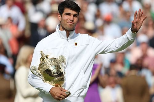 Alcaraz at Wimbledon 2024 (Image Source: Getty)