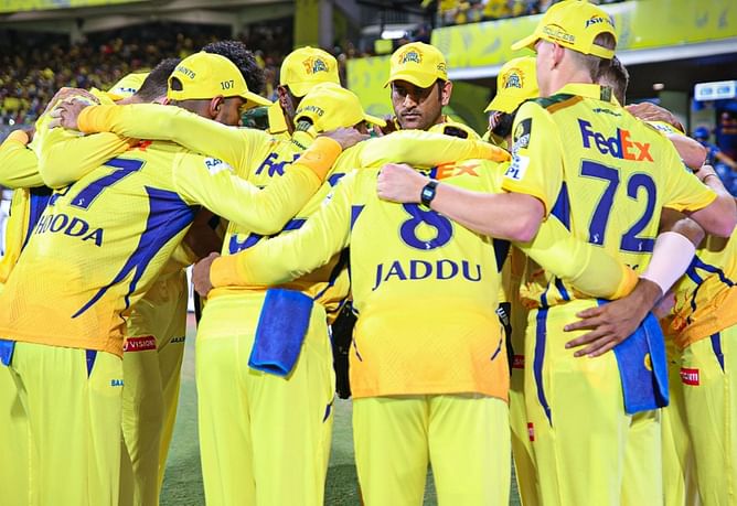 When was the last time CSK lost four matches in a row in the same season before IPL 2025?