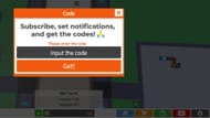 Redeem codes in Sandbox Tycoon (Image via Roblox)