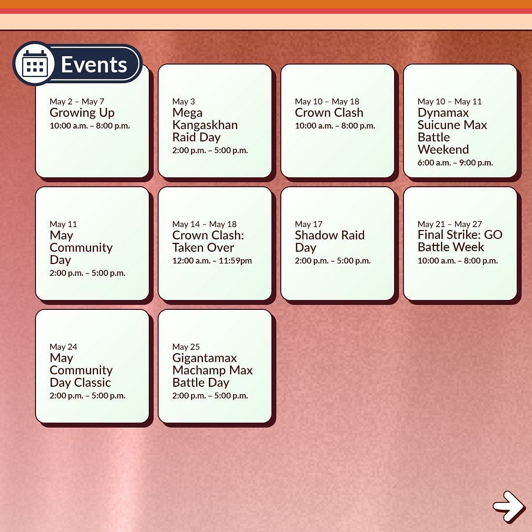 No dedicated Urshifu event in Pokemon GO&#039;s May 2025 event roster (Image via TPC)