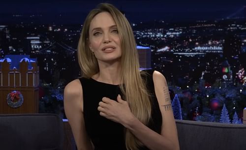 Angelina Jolie (Image via The Tonight Show Starring Jimmy Fallon)
