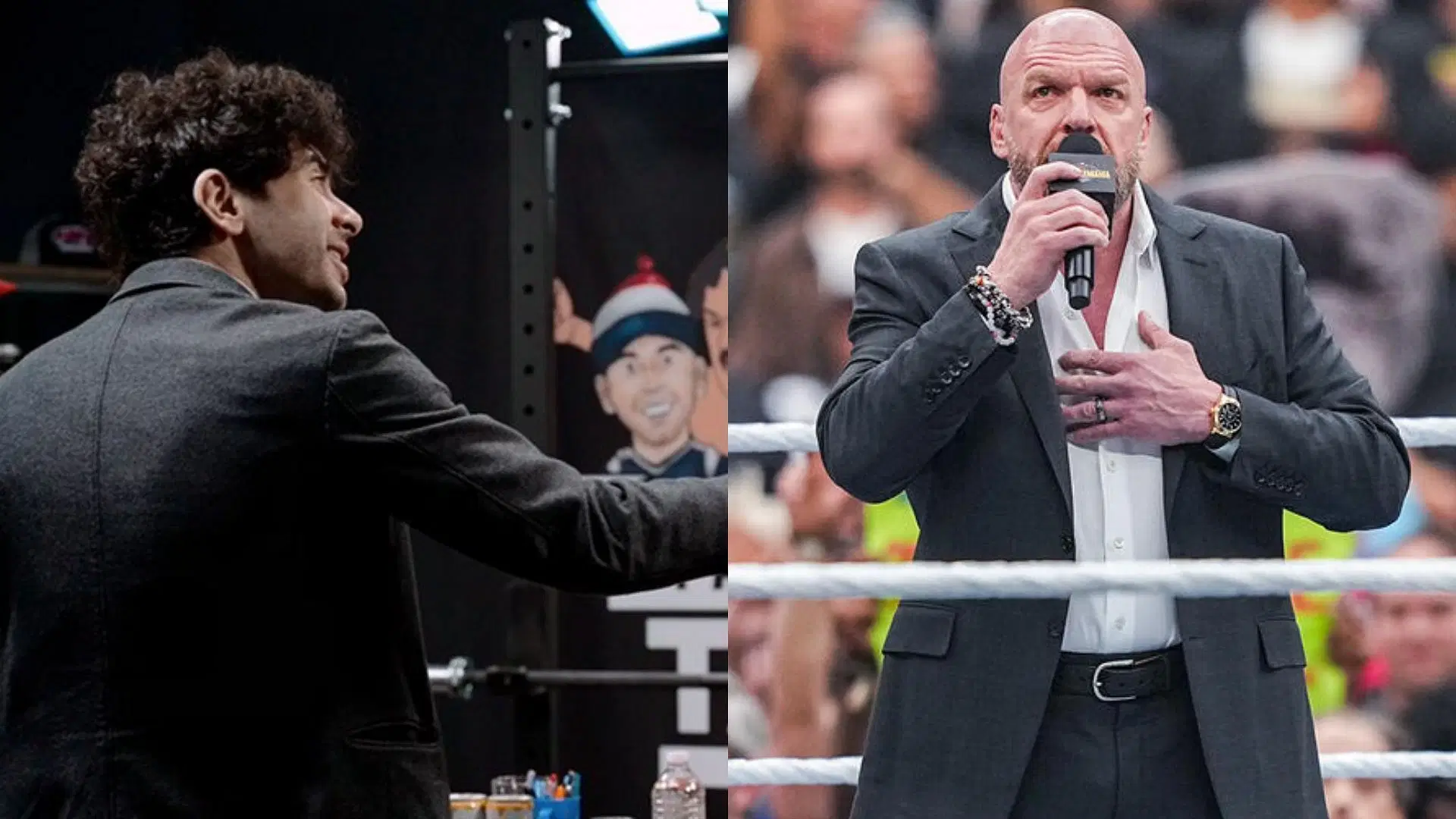 Tony Khan and Triple H have been engaged in a bidding war for top free agents in wrestling [Photo credits: AEW
