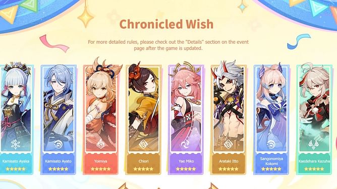 Genshin Impact 5.6 Inazuma Chronicled Wish banner: All characters and weapons