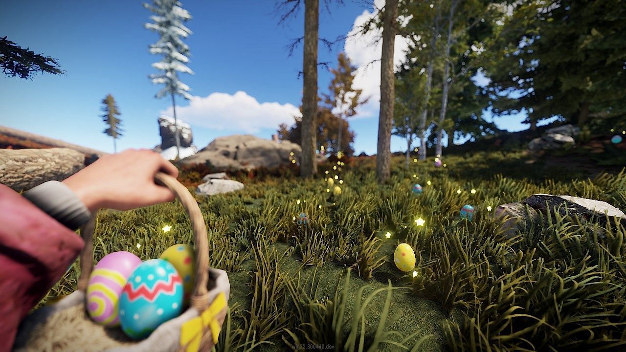 Egg hunt mini-game (Image via Facepunch Studios)