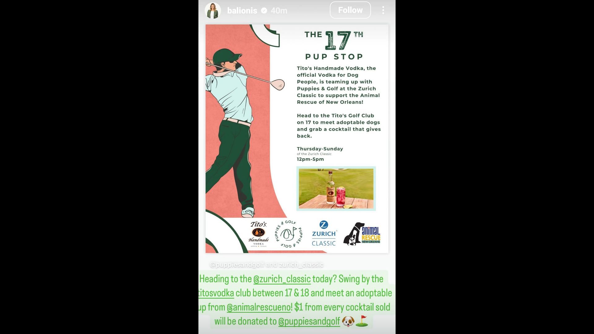 Screenshot from Balionis&#039; Instagram story/IG: @balionis