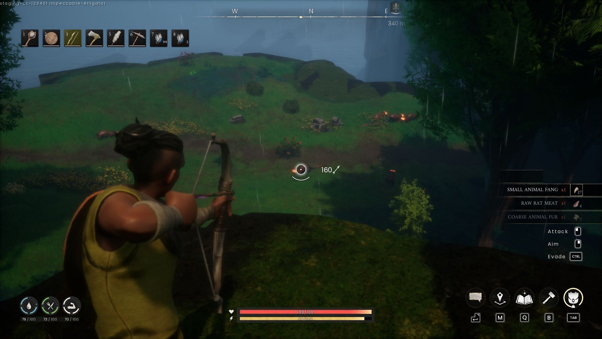 You can use Ranged weapons, but don&#039;t expect to gain any levels doing so (Image via Jagex Ltd // Sportskeeda Gaming)