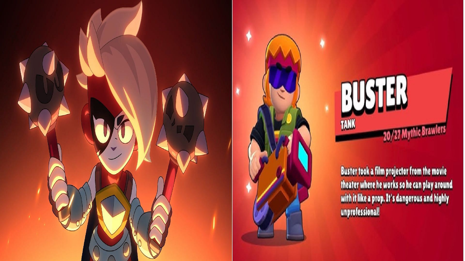 Brawlers like Lumi and Buster are getting nerfs in this update (Image via Supercell)