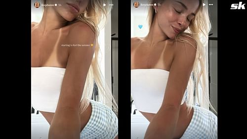 Screenshot from the story on Instagram