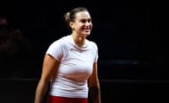 Aryna Sabalenka at the Porsche Tennis Grand Prix 2025. (Photo: Getty)