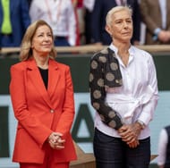 Chris Evert (L) Martina Navratilova (R) at the French Open 2024 - Source: Getty