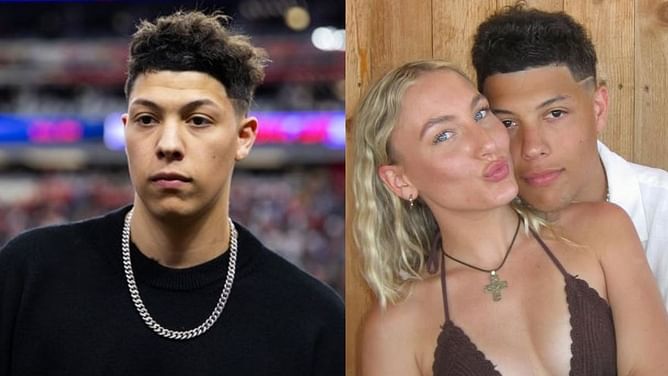 Patrick Mahomes' brother Jackson goes TikTok official with his new girlfriend a week after nightclub date