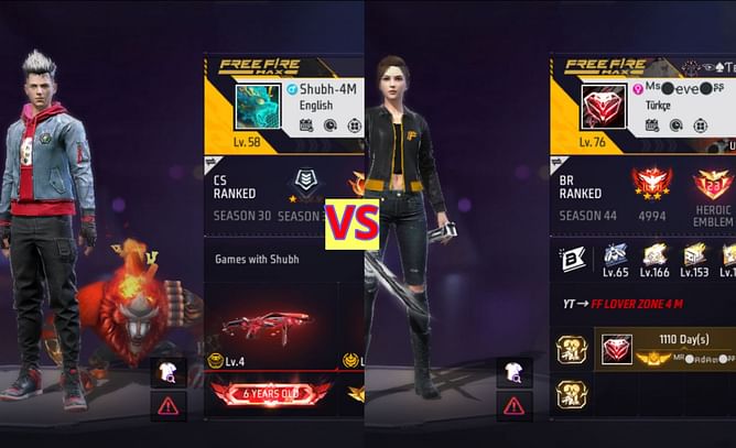 Games With Shubh vs FF Lover Zone: किसके Free Fire MAX में बेहतर स्टैट्स हैं?