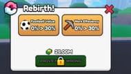 Perform Rebirths to get unique boosts (Image via Roblox)