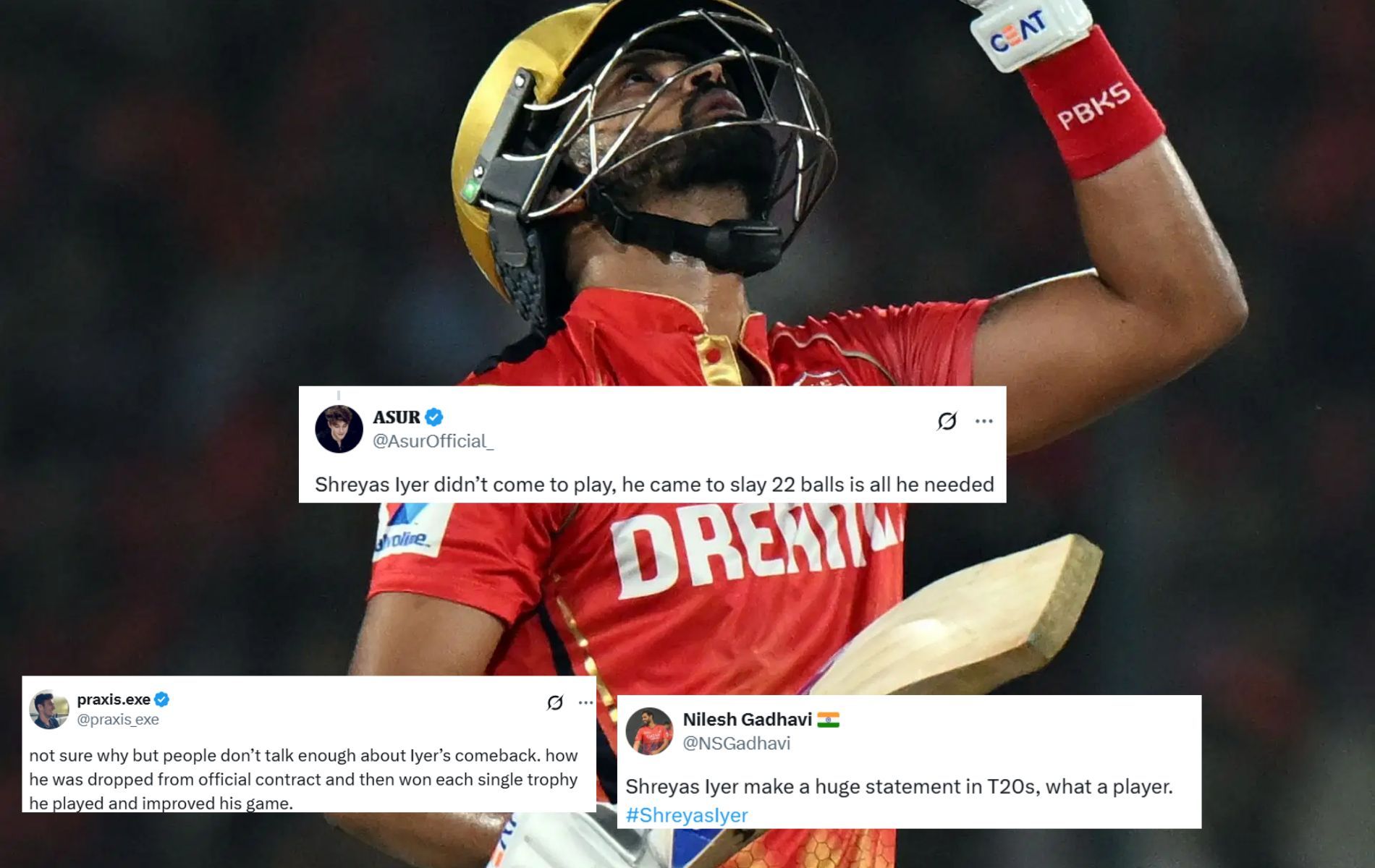 "Didn’t come to play, he came to slay" - Fans hail Shreyas Iyer for sparkling 36-ball 82 in SRH vs PBKS IPL 2025 clash