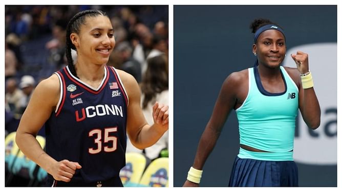 $35M worth tennis superstar Coco Gauff drops 1-word reaction to Azzi Fudd's national championship snaps with UConn teammates