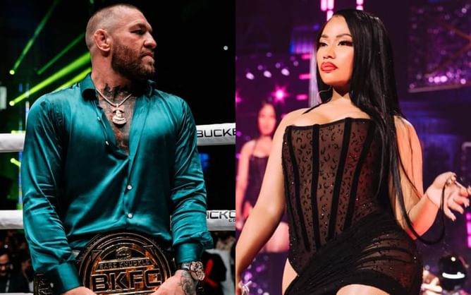 Conor McGregor makes feelings known with a four-word reaction after Nicki Minaj is named Billboard's number 1 female rapper of all time