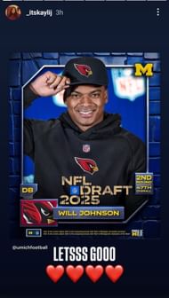 Still from Will Johnson's sister Kayli's Instagram story/@_itskaylij