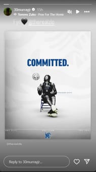 Murray-Boyles' reaction to Zachary Davis' life update | via @30murrayjr/ig