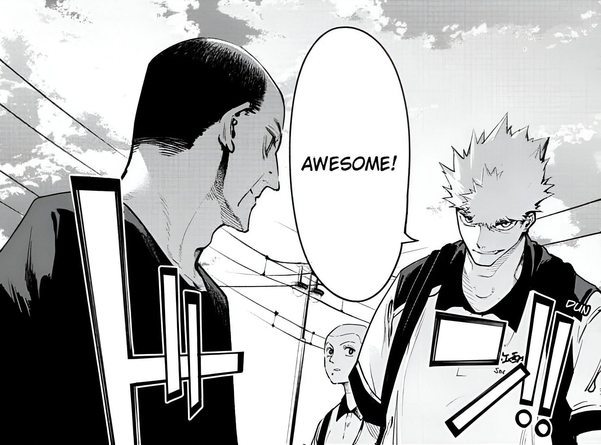Oshimi and Haitani as seen in the Embers manga (Image via Shueisha)