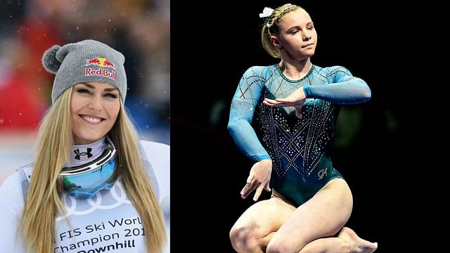 Lindsey Vonn reacts to Jade Carey winning the AAI honor [Image Source : Getty]