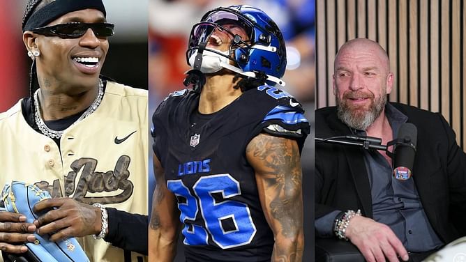 "I'm tryna spear somebody" - Jahmyr Gibbs sends message to Triple H after Travis Scott's appearance at WrestleMania 41