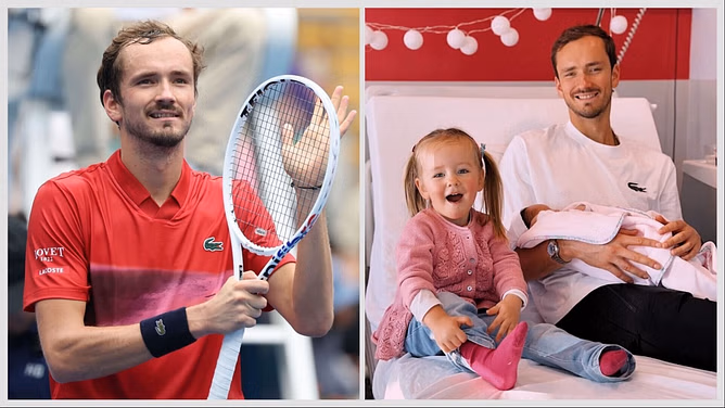 Daniil Medvedev's wife Daria and daughter Alisa enjoy their time in Monaco as Russian makes winning start at Monte-Carlo Masters