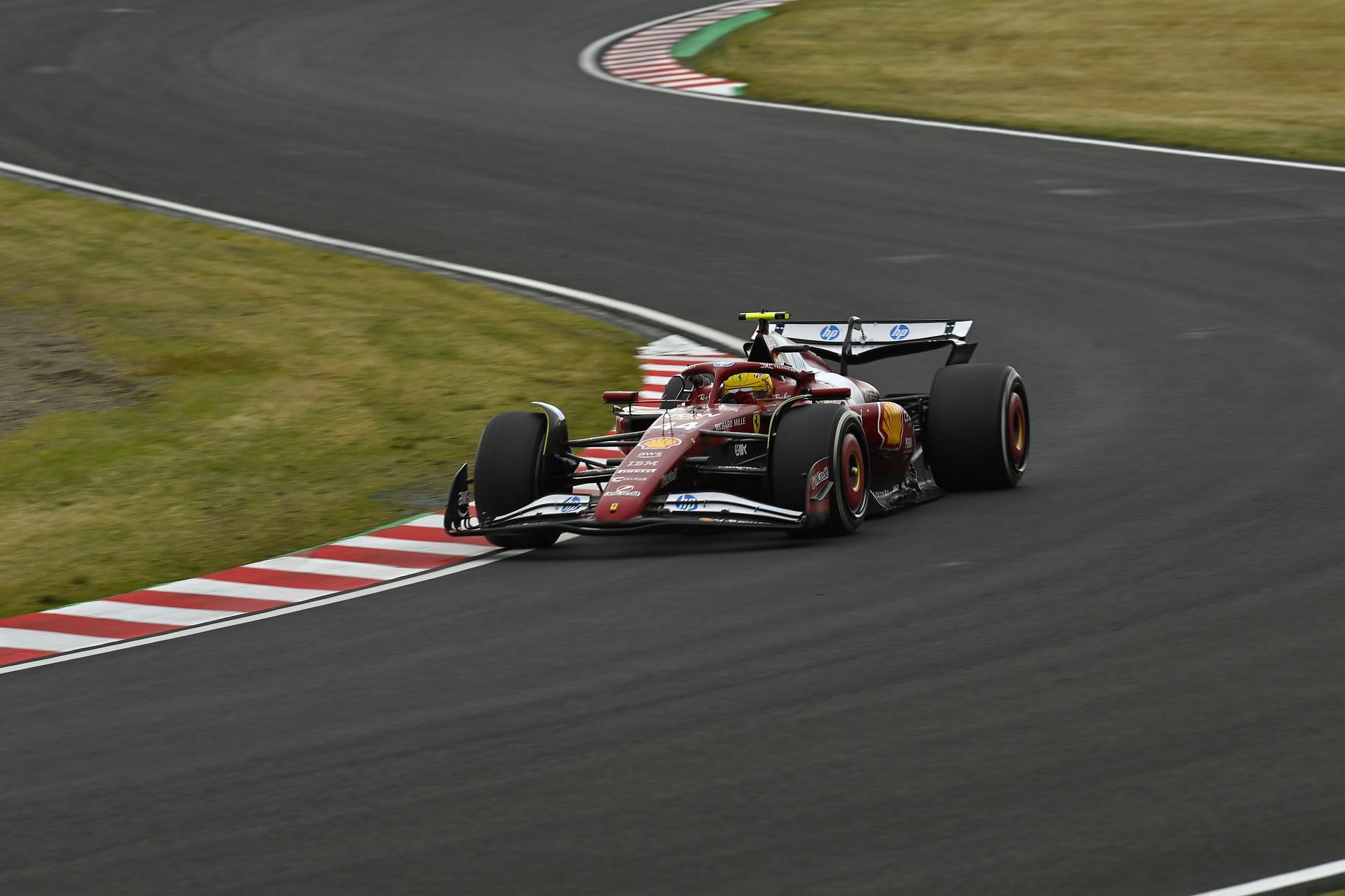 Lewis Hamilton competes during the F1 Grand Prix of Japan at Suzuka International Circuit on April 6, 2025, - Source: Getty
