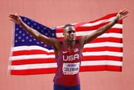Christian Coleman at the 2024 World Athletics Indoor Championships Glasgow - Day One - Source: Getty