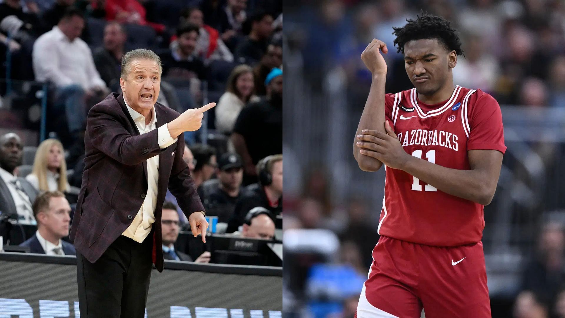 John Calipari and Karter Knox