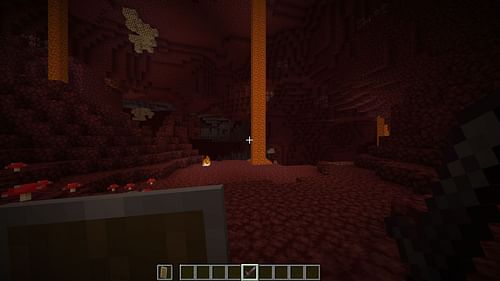 Go to the Nether with a sword (Image via Sportskeeda Gaming || Mojang Studios)