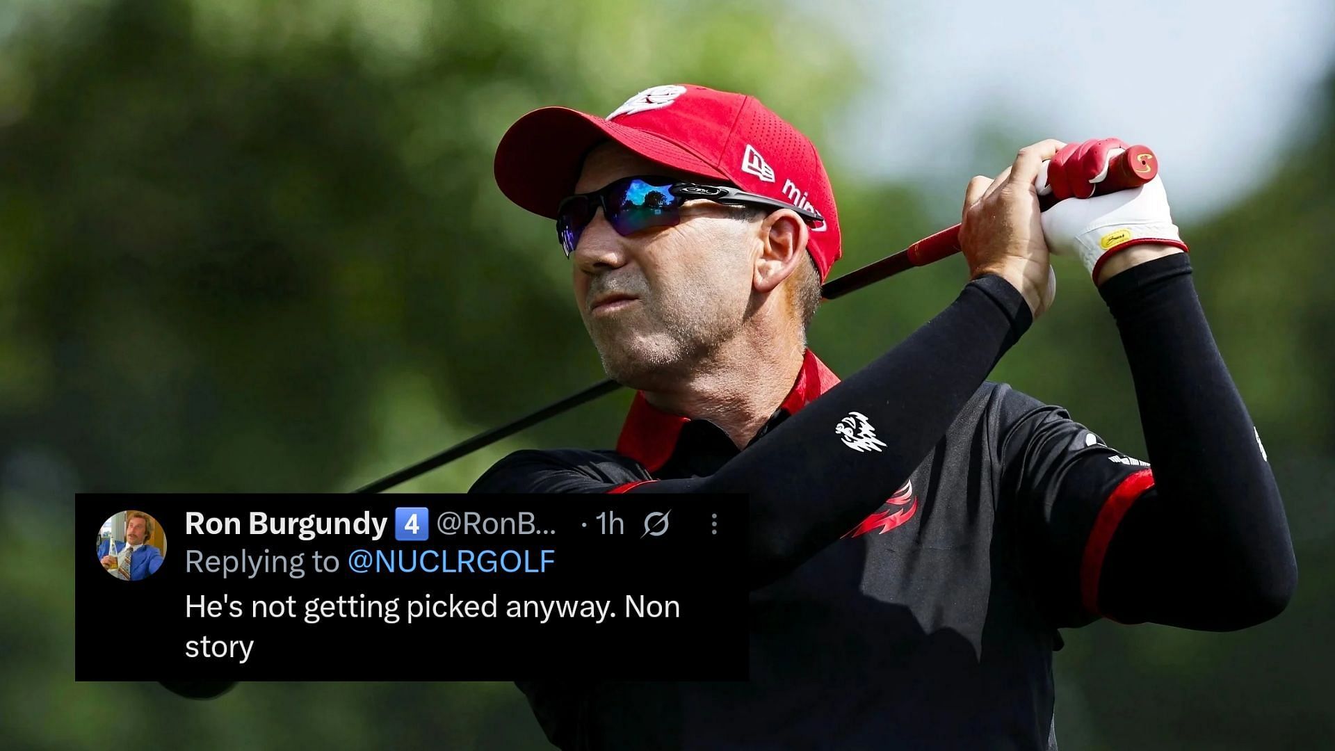 Sergio Garcia gets slammed for Ryder Cup remark / source: Getty Images