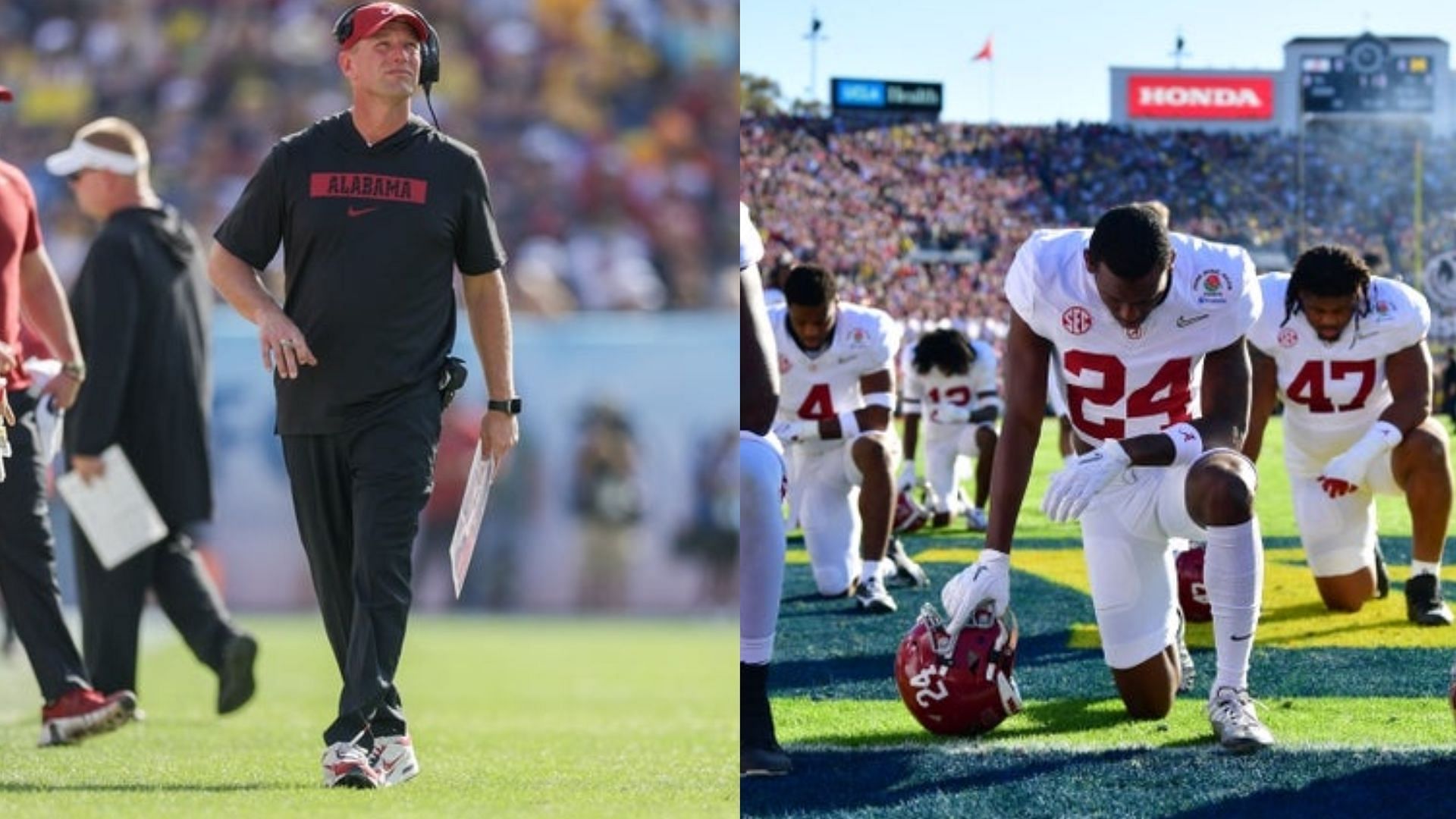 Alabama coach Kalen DeBoer and his team