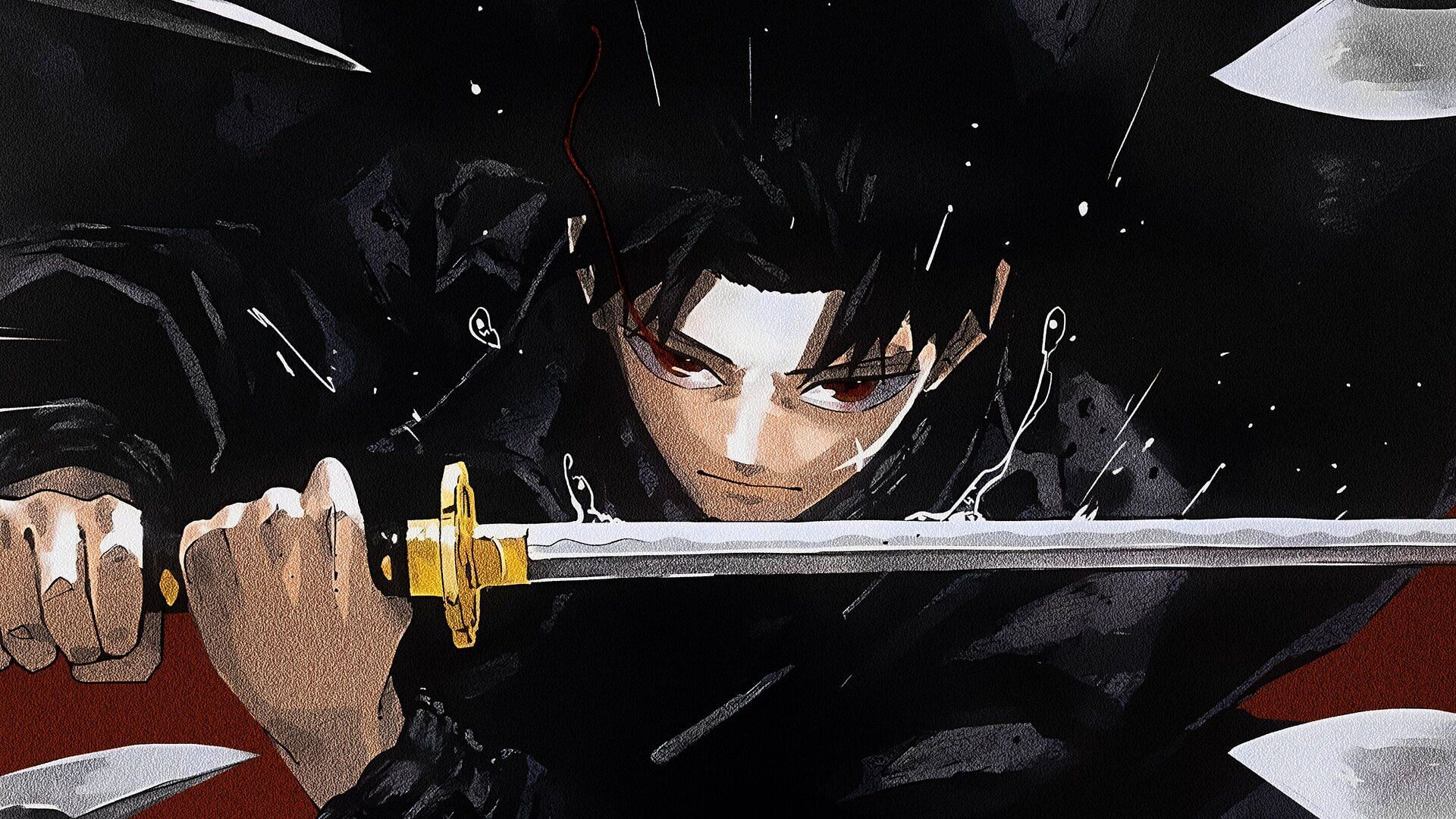 Not Hiruhiko, but another Hishaku member could be deadly with an Enchanted Blade (Image via Viz Media)