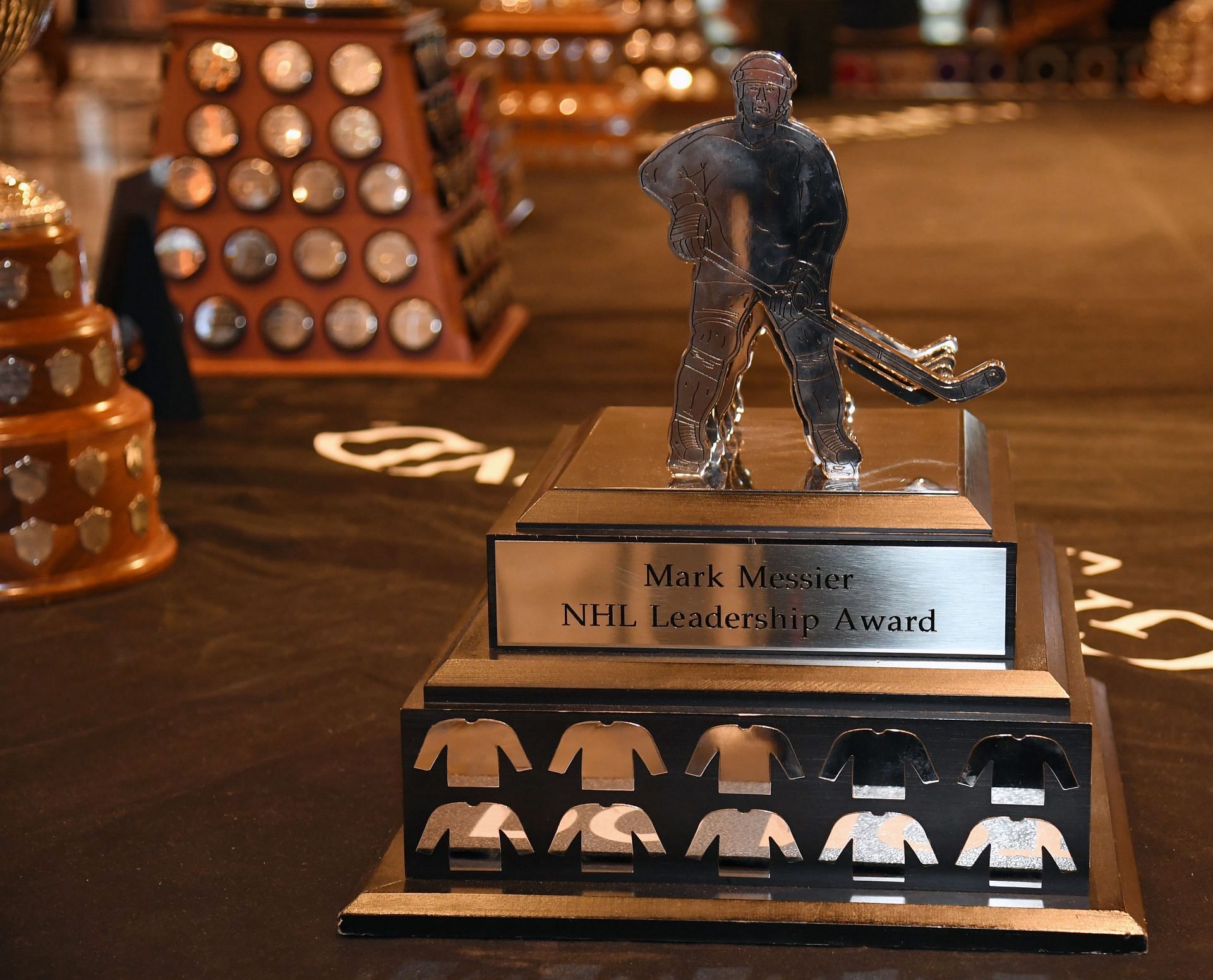 NHL Trophies Displayed At MGM Grand Hotel &amp; Casino Ahead Of The 2019 NHL Awards