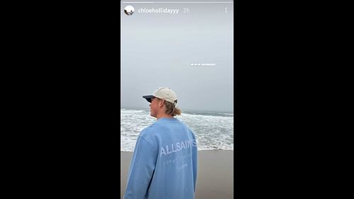 Screenshot of Chloe Holliday's Instagram Story (Image from - Instagram.com/@chloehollidayyy IG Stories)