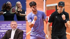 Serena Williams' ex-coach and Boris Becker make their feelings known on Carlos Alcaraz vs Jannik Sinner Italian Open final