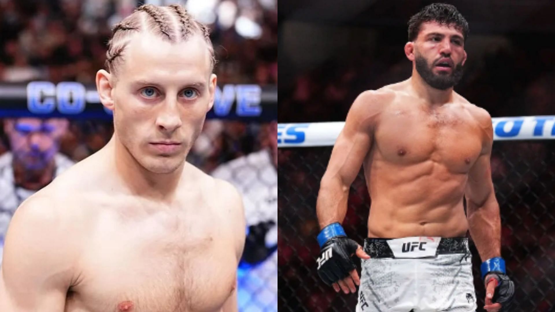Paddy Pimblett (left) fires back with brutal shot at Arman Tsarukyan (right) [Images courtesy of Getty Images[
