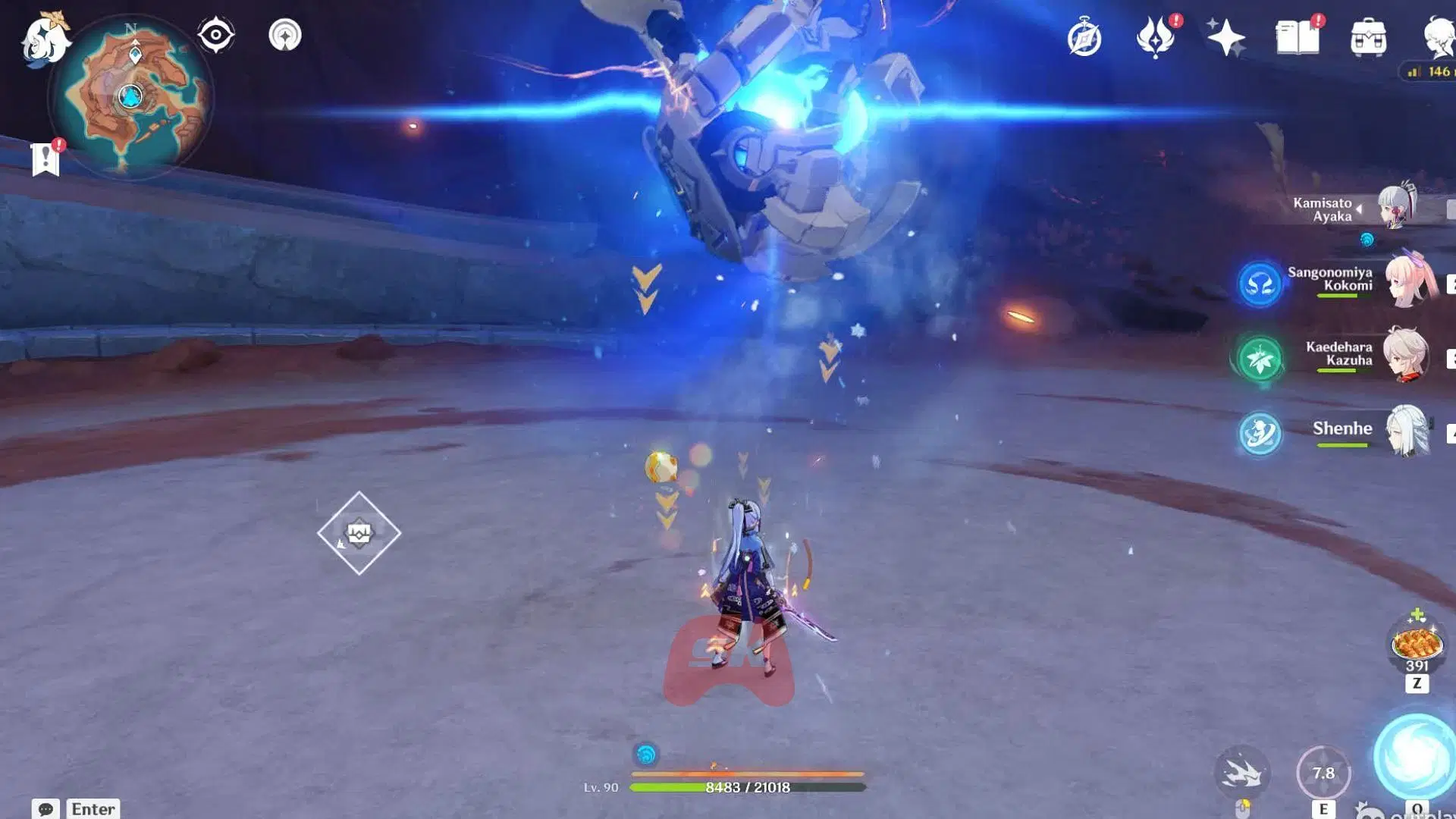 The boss fight (Image via Sportskeeda Gaming || HoYoverse)