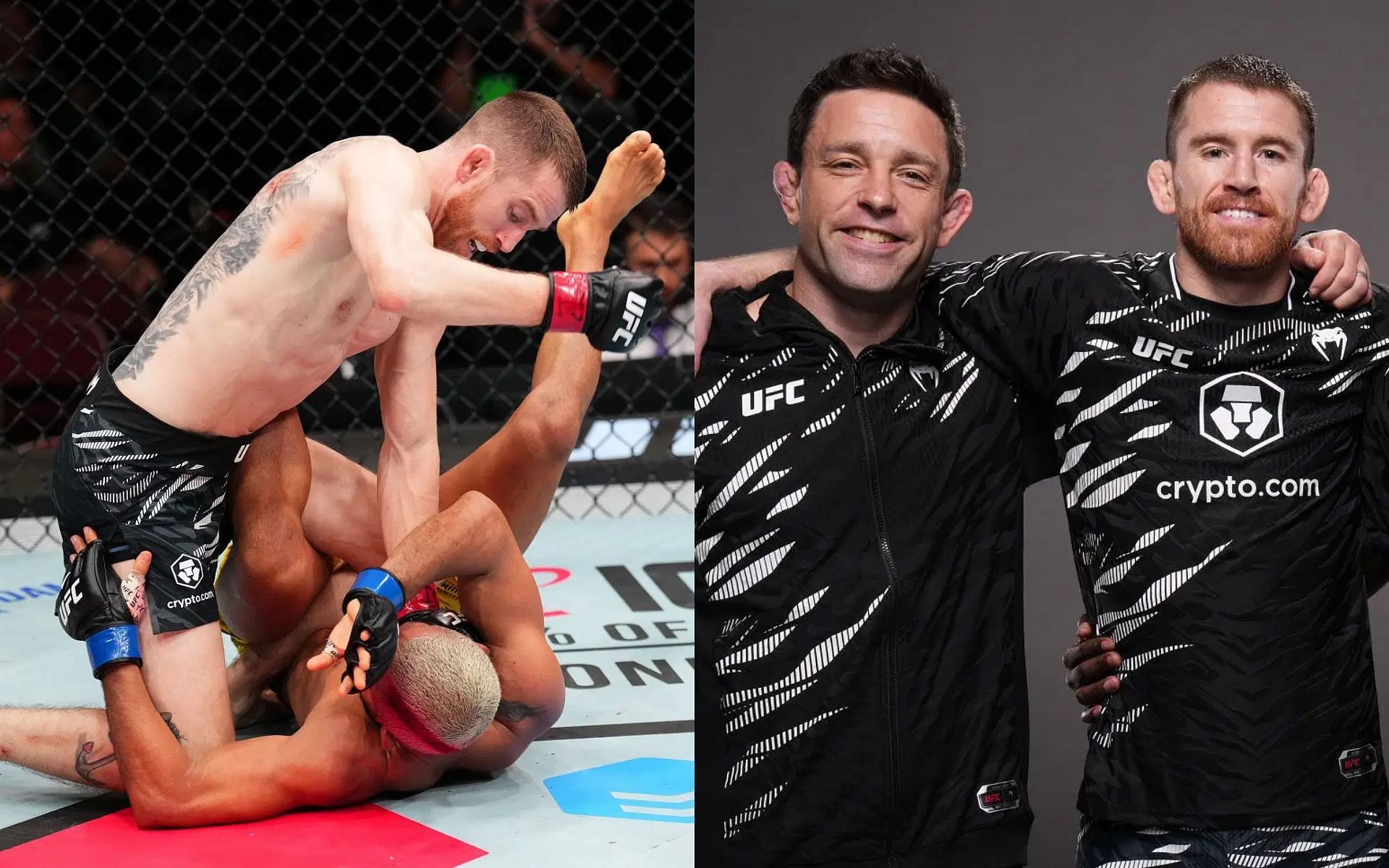 Breaking down the technique Cory Sandhagen used to beat Deivesion Figueiredo (left), a position that was heavily influenced by Sandhagen